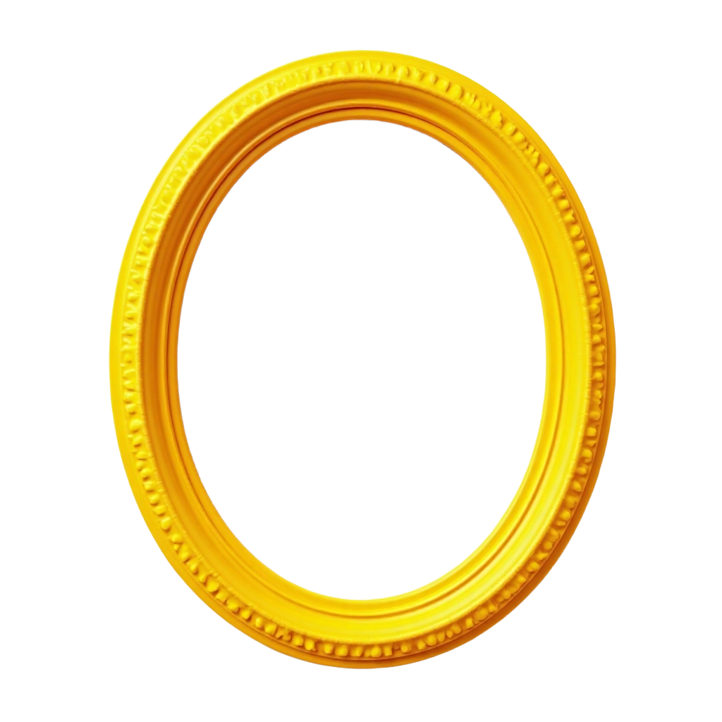 Golden Oval Frame